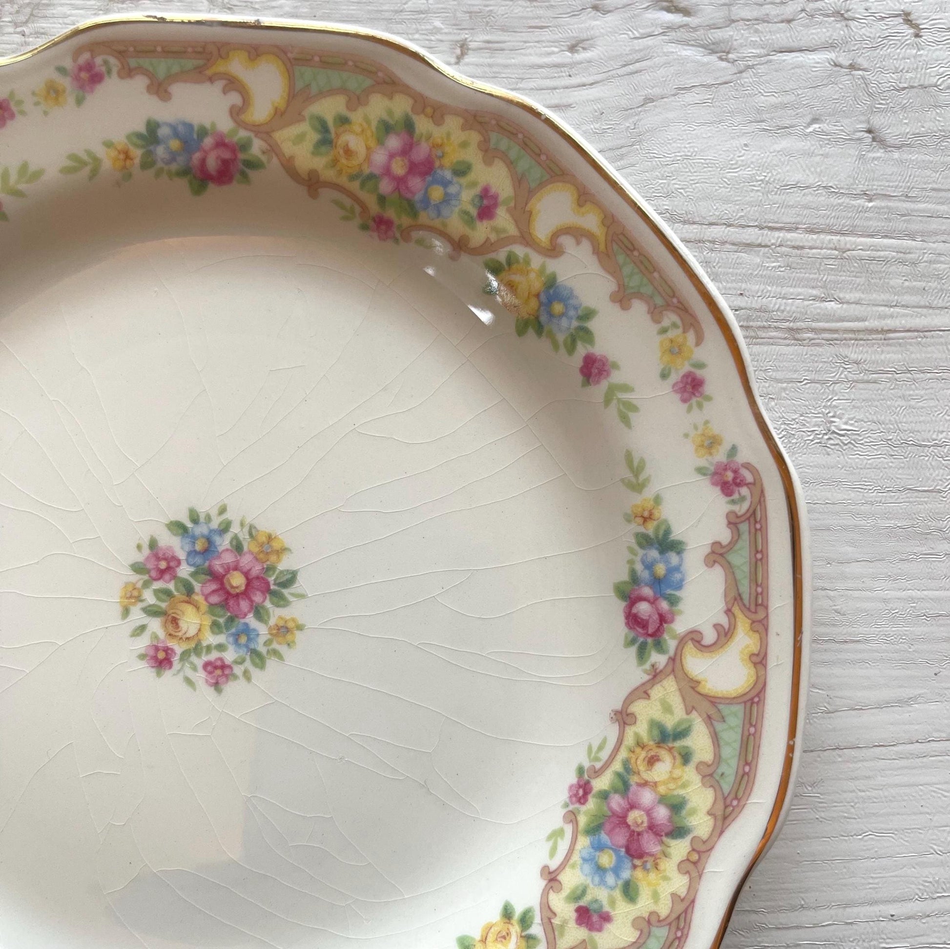 Vintage Mount Clemens Mildred Bread and Butter Plate | 1930s Vintage Dishes | Vintage Bread and Butter Plate | Mount Clemens Mildred China