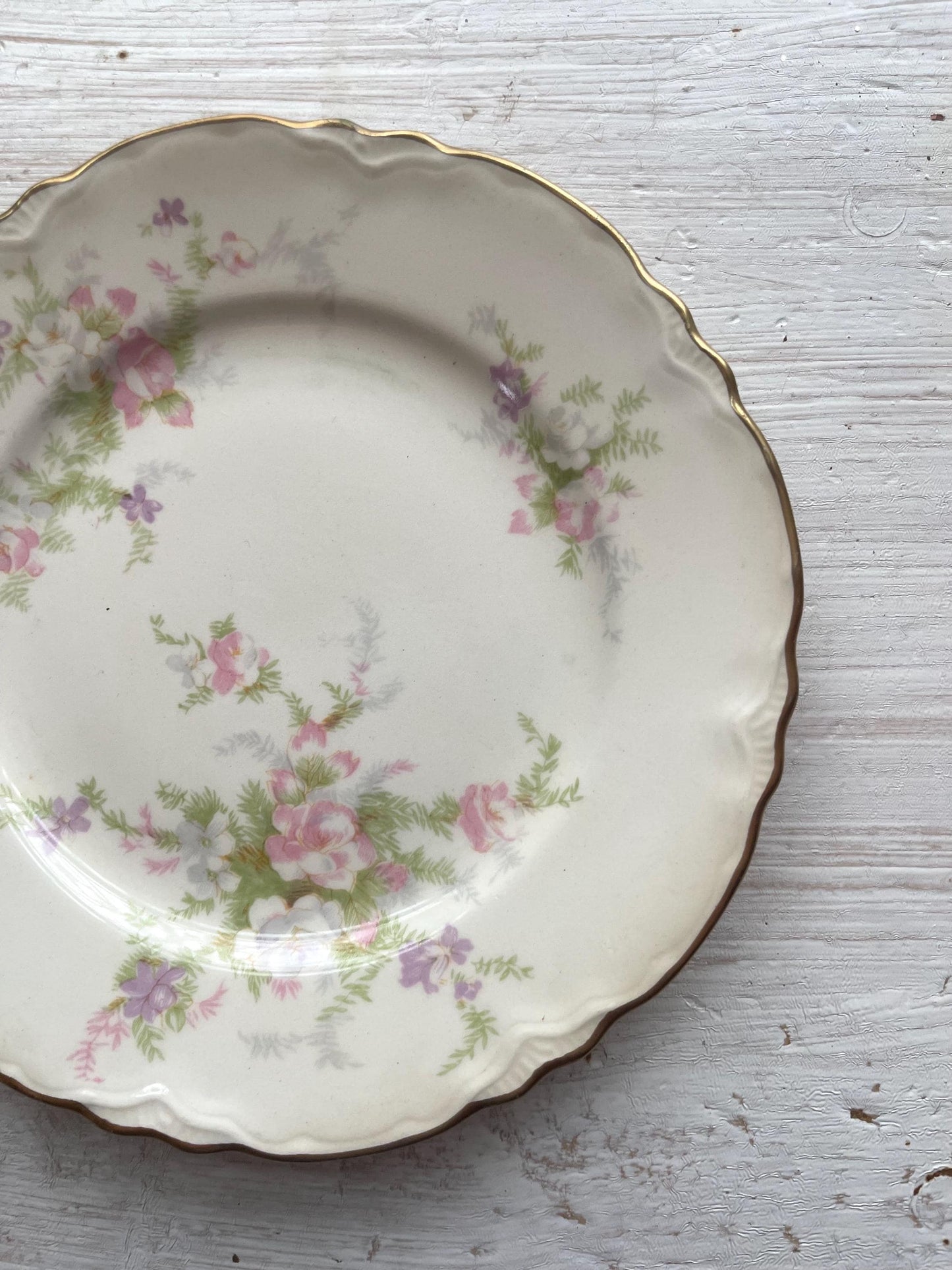 Set of 2 Homer Laughlin China Jean Pattern Bread and Butter Plates | Vintage Spring Dishes | Vintage China | Laughlin Jean Bread Plates