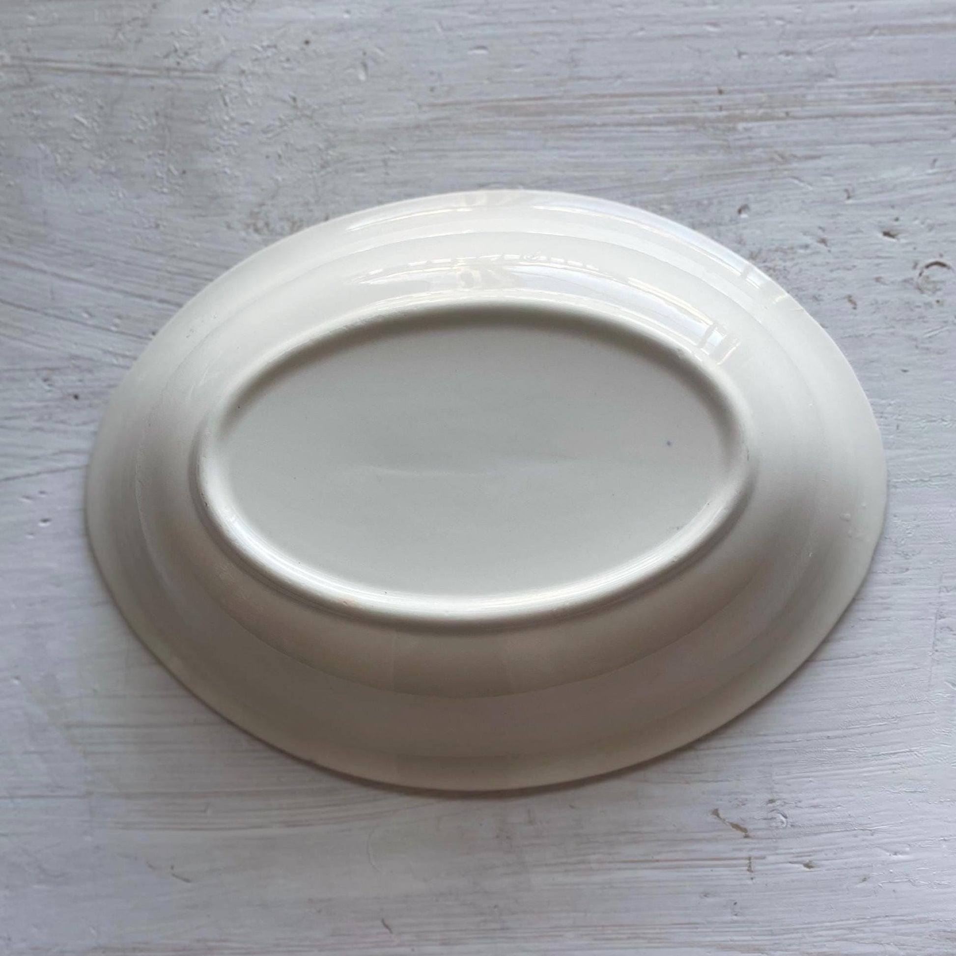 Homer Laughlin Eggshell Nautilus Nantucket Oval Serving Bowl - Elegant Mid-Century Dishes - Vintage Spring Dishes and Tableware