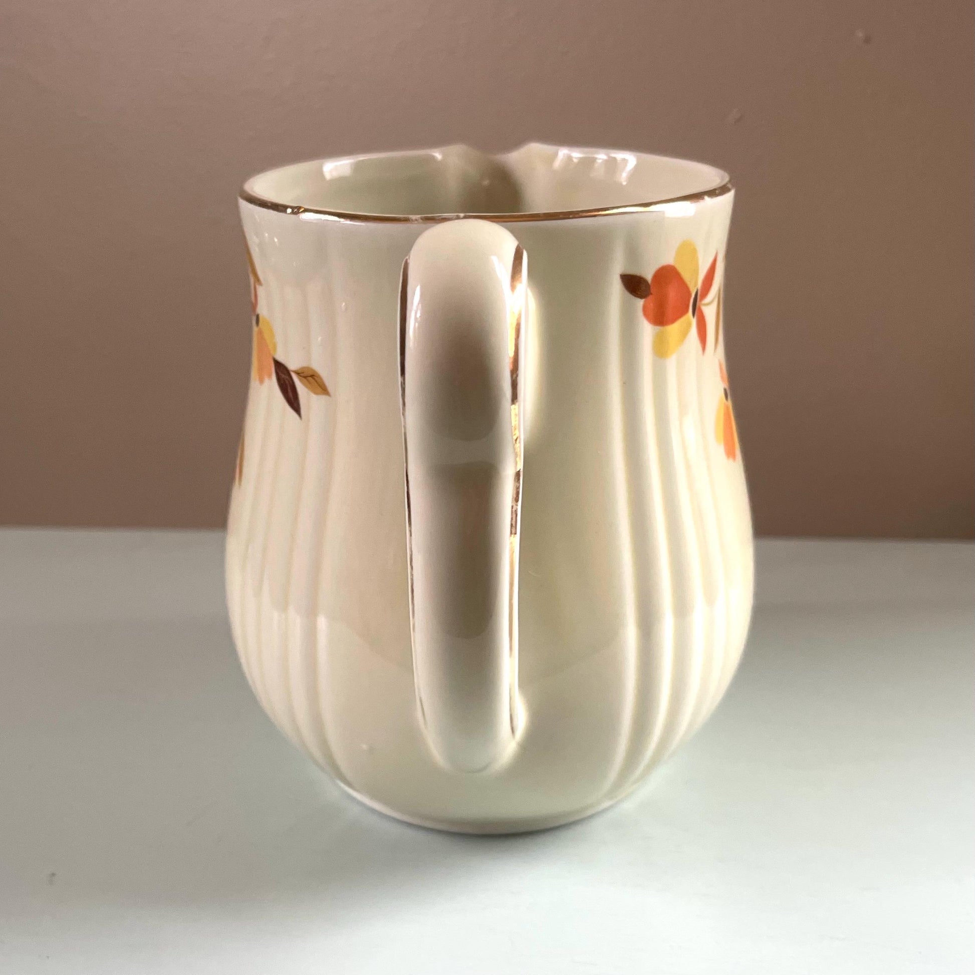Vintage Hall Autumn Leaf Juice Pitcher - Retro Kitchenware - 1950s Drink Pitcher - Vintage Pitcher - Vintage Fall Dishes