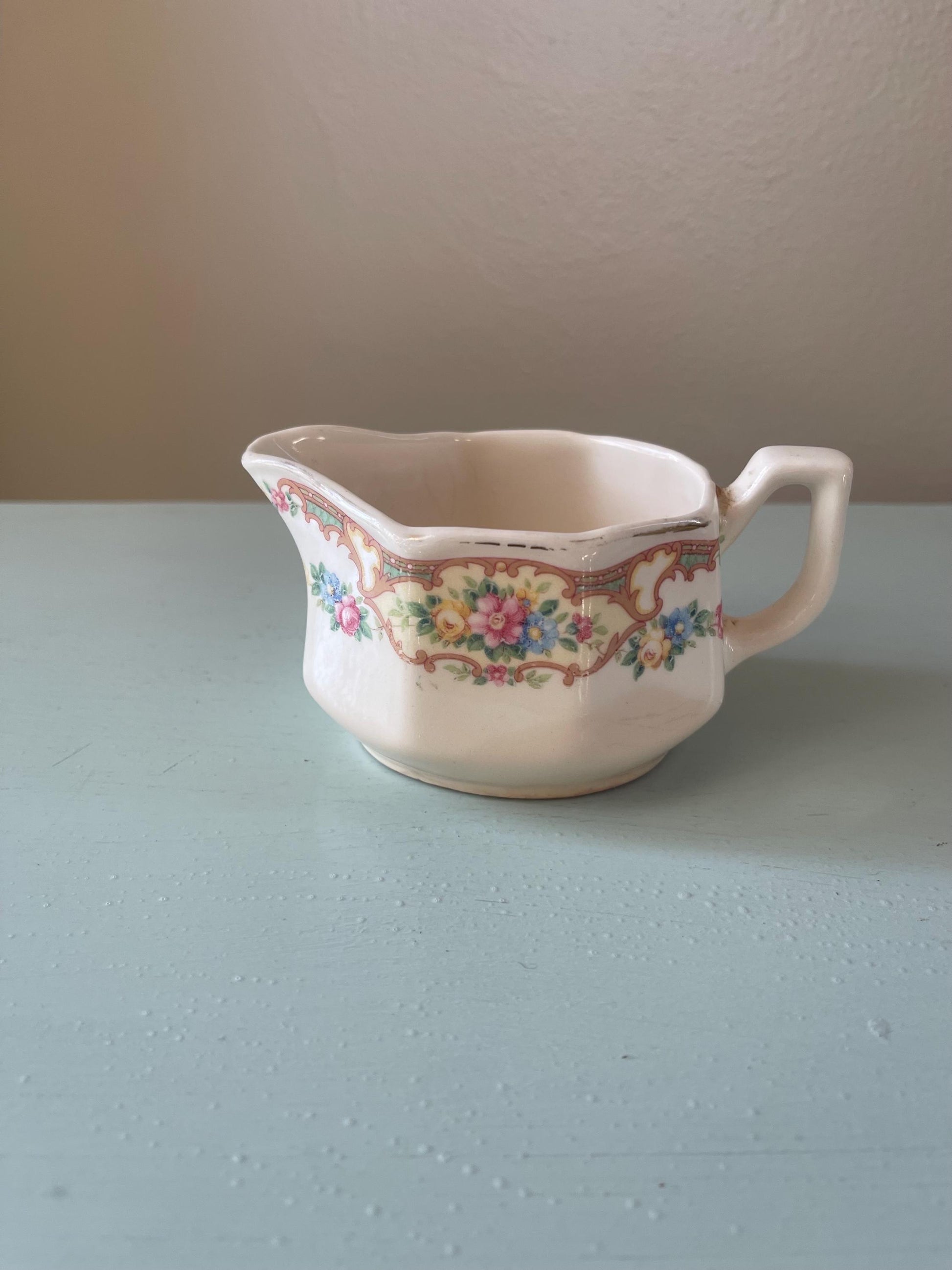 Vintage Mount Clemens Mildred Creamer | 1930s Vintage Dishes | Vintage Coffee Creamer | 1930s Vintage China | Mount Clemens Mildred China