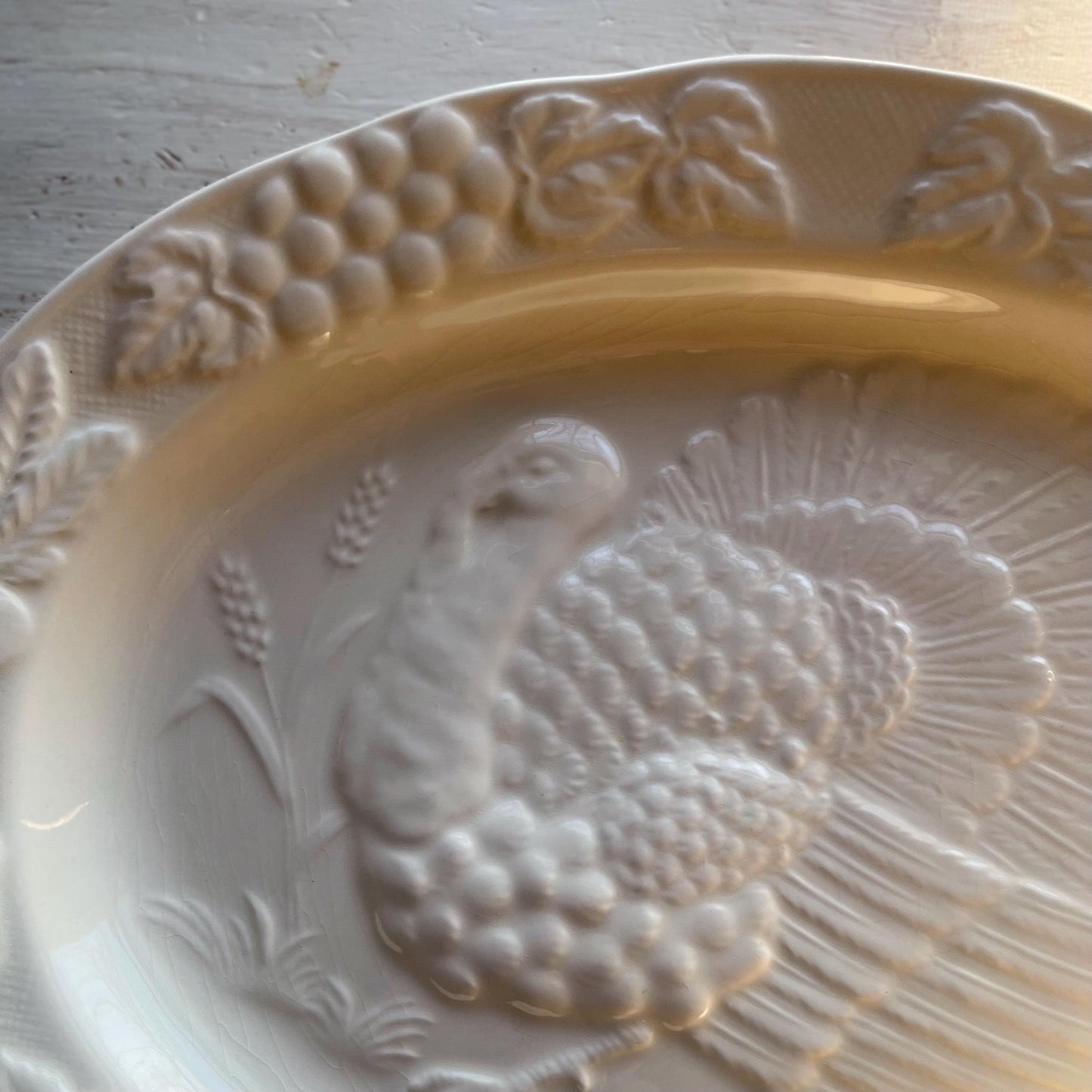 King Tom Turkey Platter - Vintage Thanksgiving Platter - Thanksgiving Serving Plate - Thanksgiving Tabletop Decor - Fall Decor