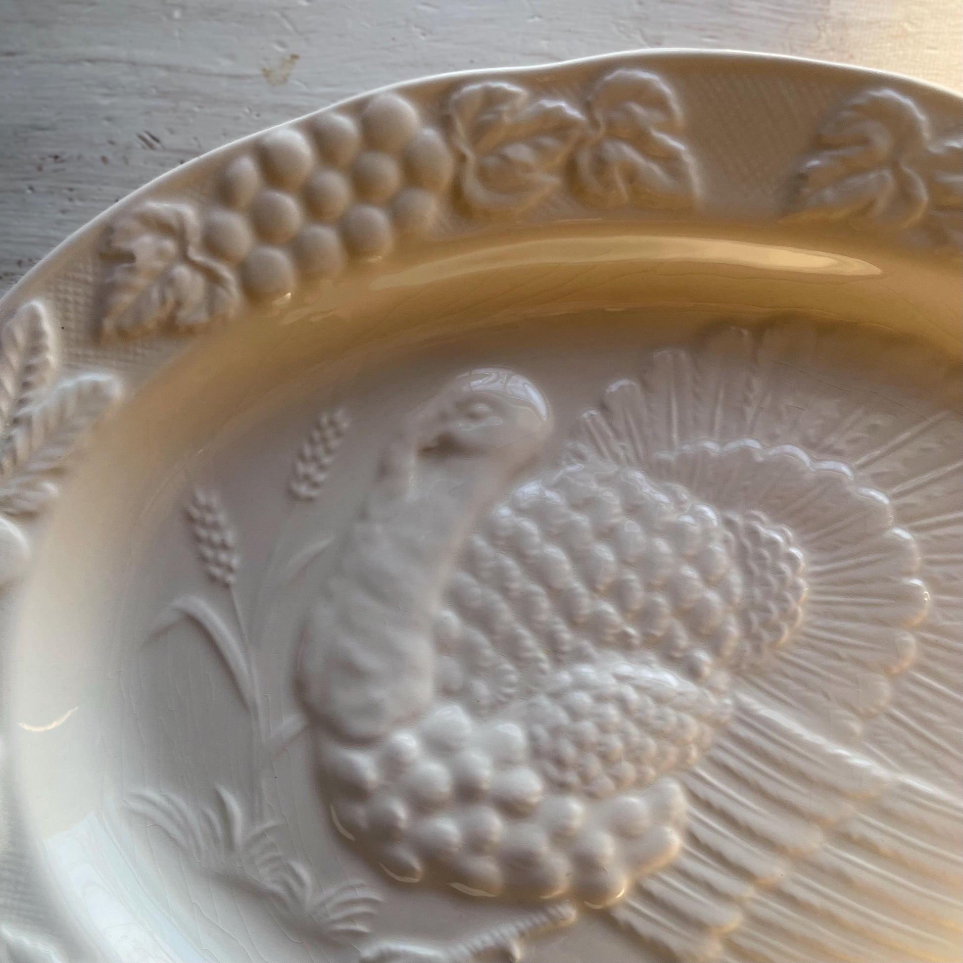 King Tom Turkey Platter - Vintage Thanksgiving Platter - Thanksgiving Serving Plate - Thanksgiving Tabletop Decor - Fall Decor