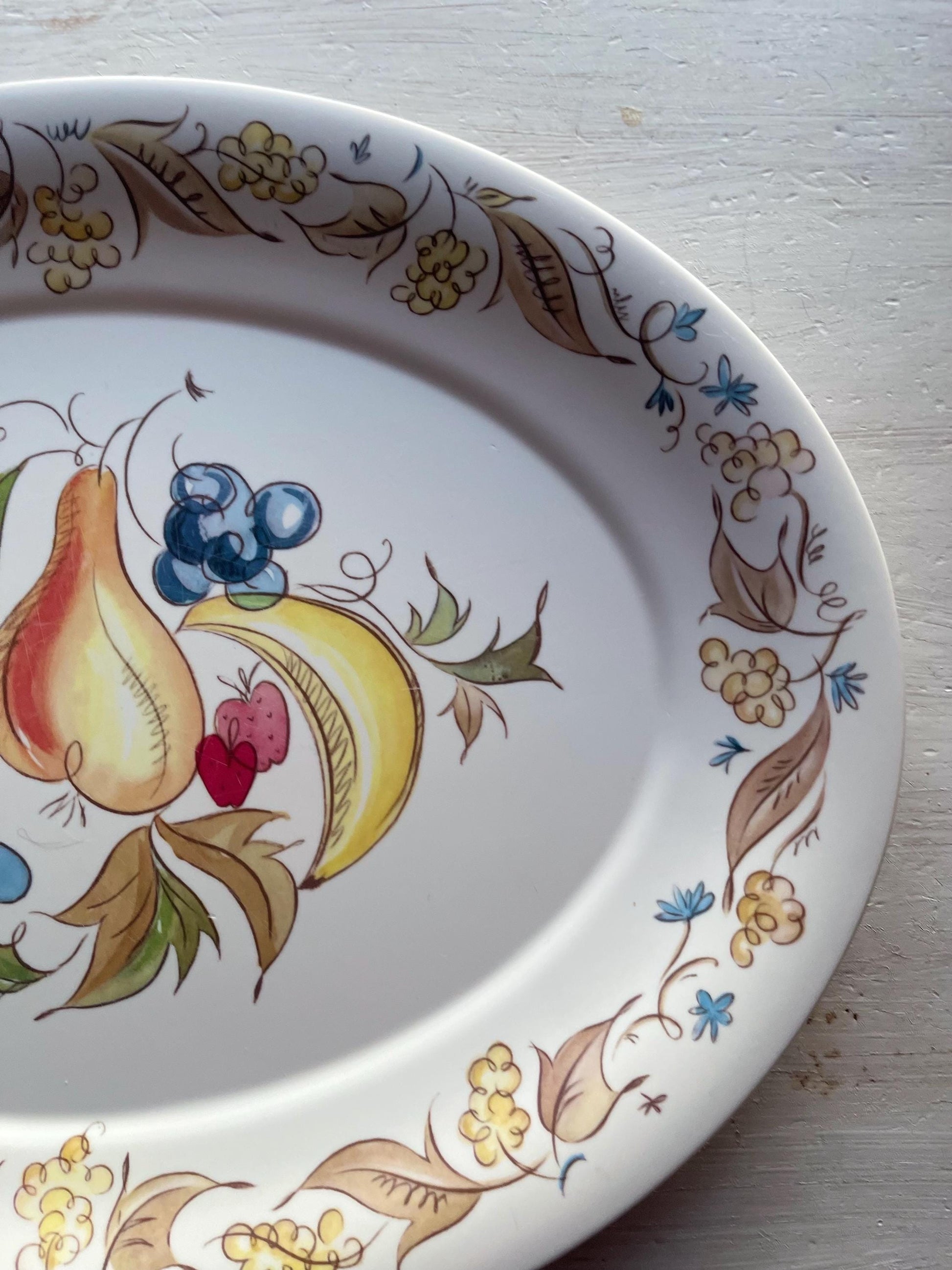 Vintage Kenro Melamine Serving Platter | Mid Century Modern | Vintage Serving Platter | Fall Serving Platter | Thanksgiving Platter