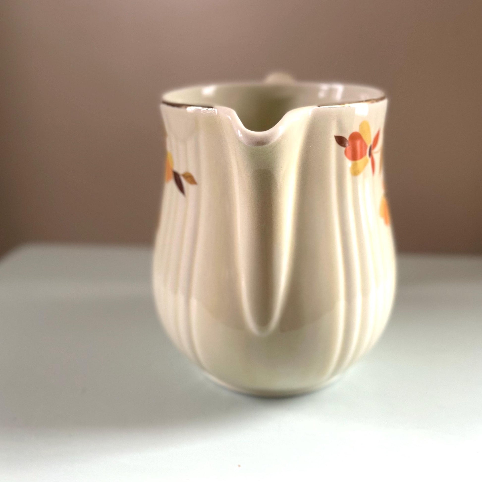 Vintage Hall Autumn Leaf Juice Pitcher - Retro Kitchenware - 1950s Drink Pitcher - Vintage Pitcher - Vintage Fall Dishes