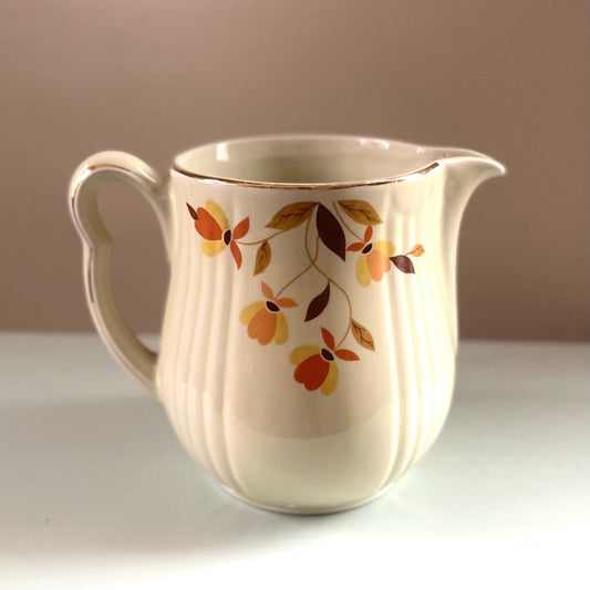 Vintage Hall Autumn Leaf Juice Pitcher - Retro Kitchenware - 1950s Drink Pitcher - Vintage Pitcher - Vintage Fall Dishes