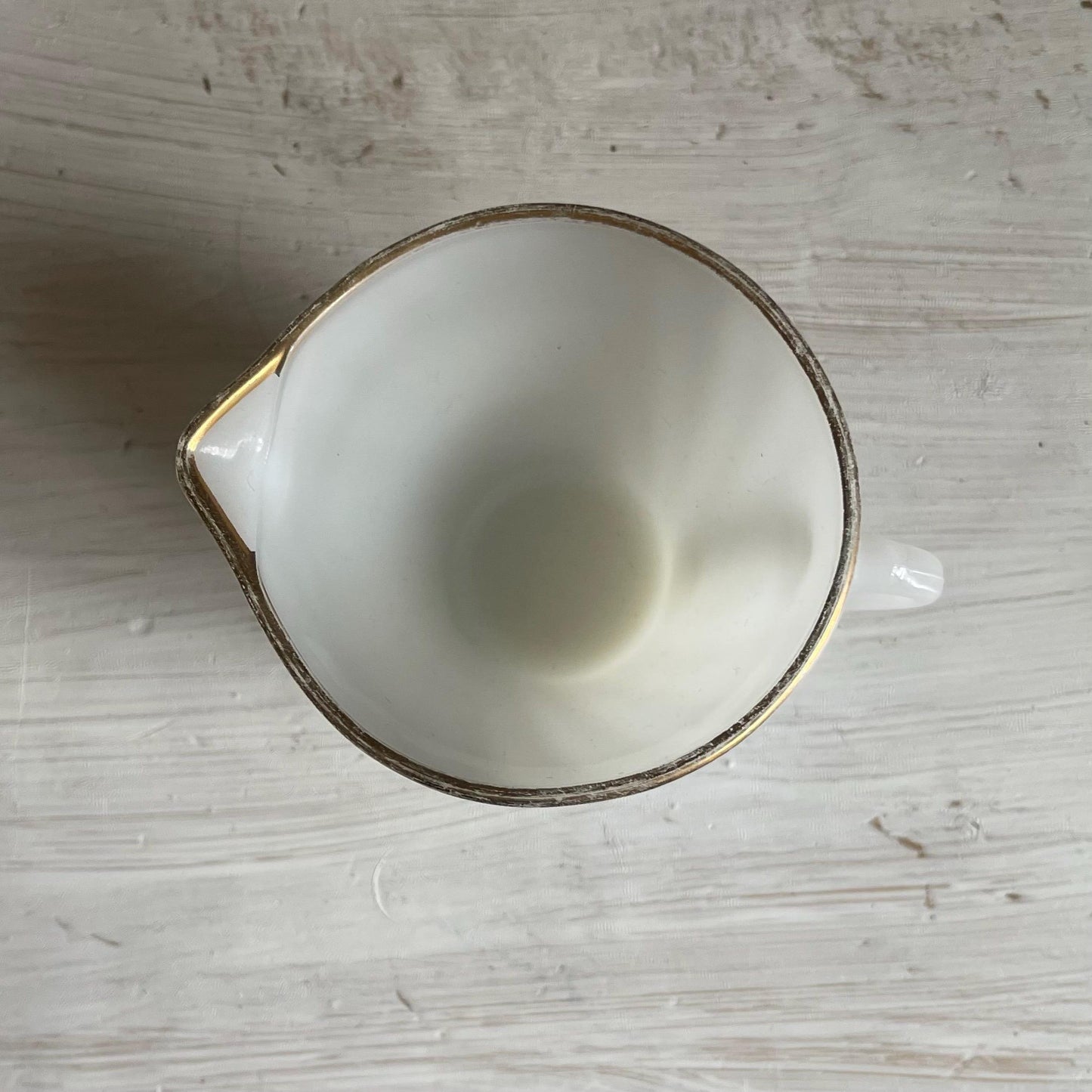 Fire King Milk Glass Golden Anniversary Cream and Sugar | Fire King Milk Glass Swirl | Vintage Anchor Hocking Gold Rim Milk Glass