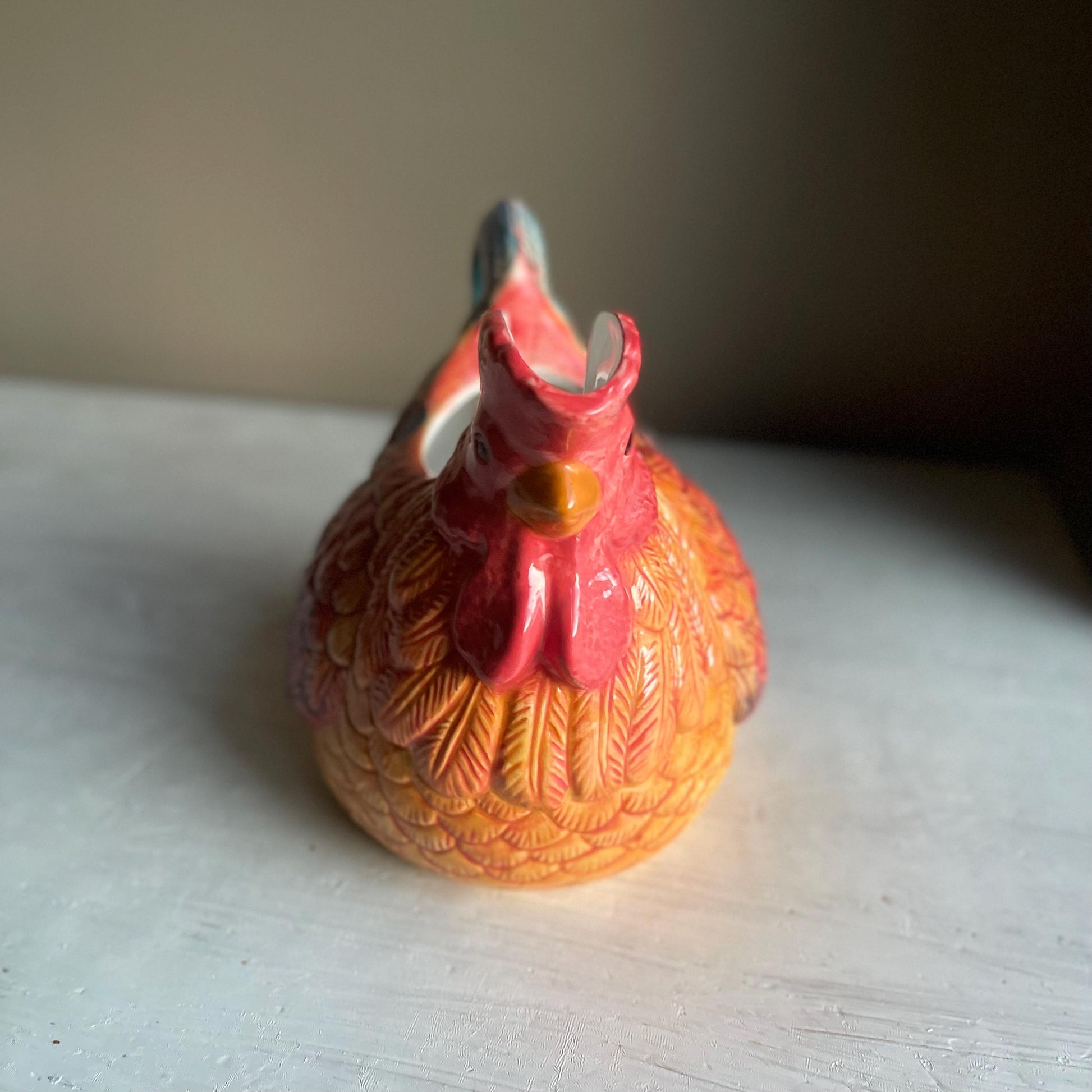 Rooster Pitcher by Country Gate Enesco - Vintage Pitcher - Farmhouse Decor - Gift for Rooster Collector - Chicken Pitcher