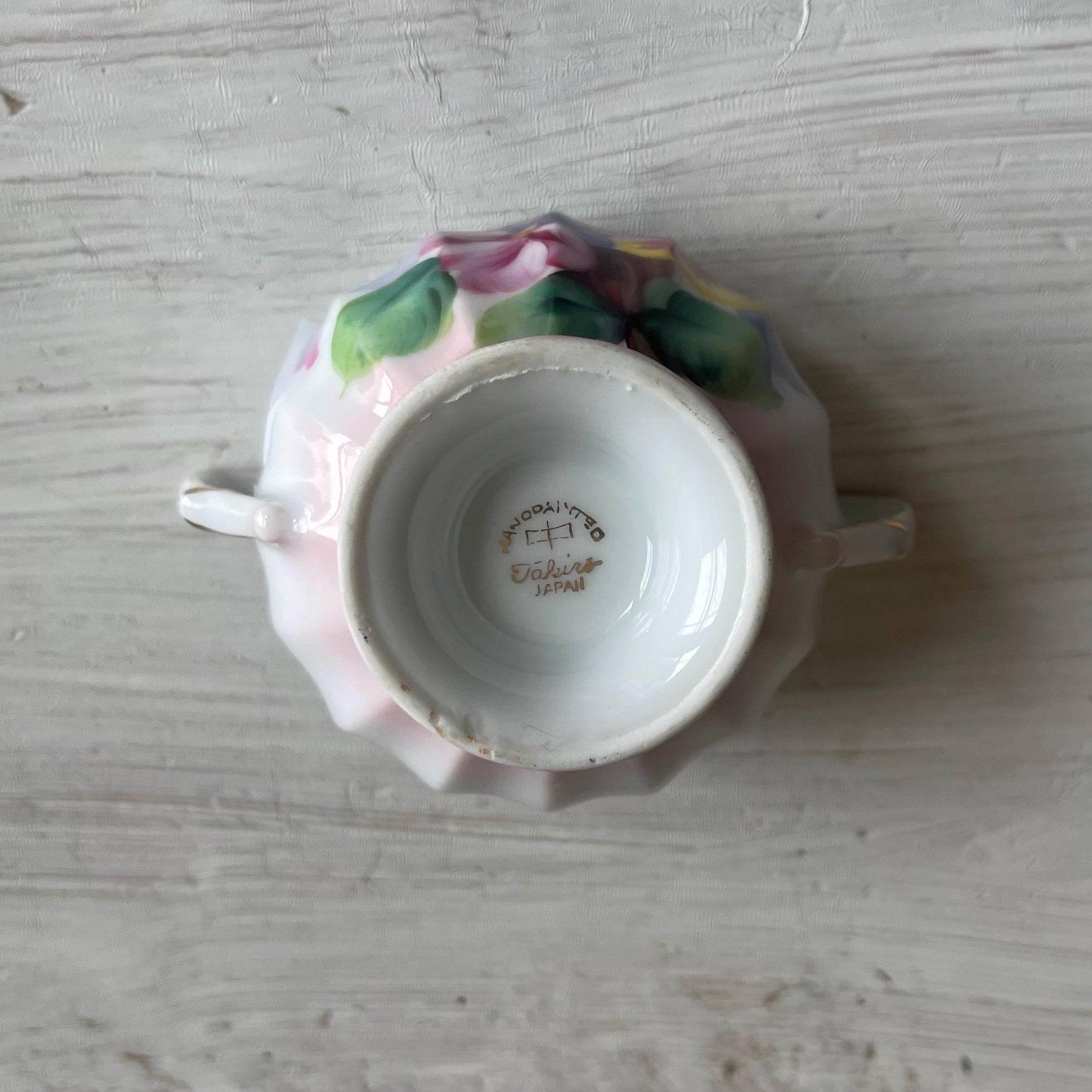 Vintage Takiro Japan Sugar Bowl and Creamer Set - Japanese China - Vintage Mini Sugar Bowl and Creamer - Hand Painted - Tea Lover Gift