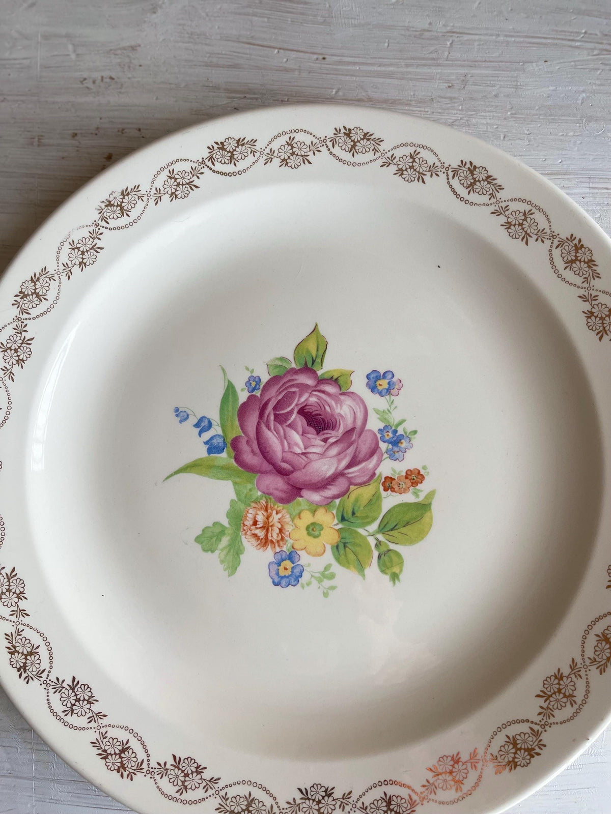 Vintage Royal China Daisy Ann Serving Plate - 1950s Kitchen Decor