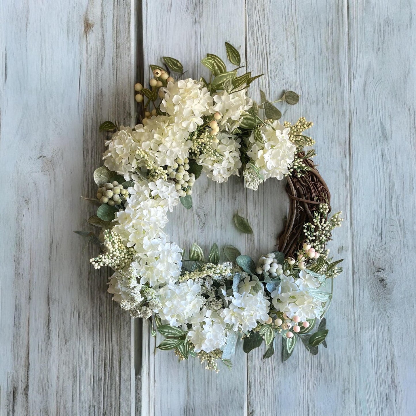 Spring Wreath | Elegant Spring Wreath | Spring Wreath for Front Door | Farmhouse Wreath