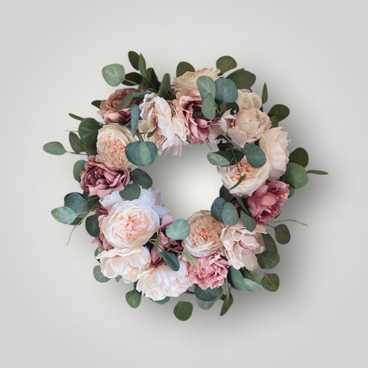Spring Wreath | Peony & Rose | Spring Decor | Spring Wreath for Front Door | Farmhouse Wreath | Handmade Spring Wreath | Rustic Wreath