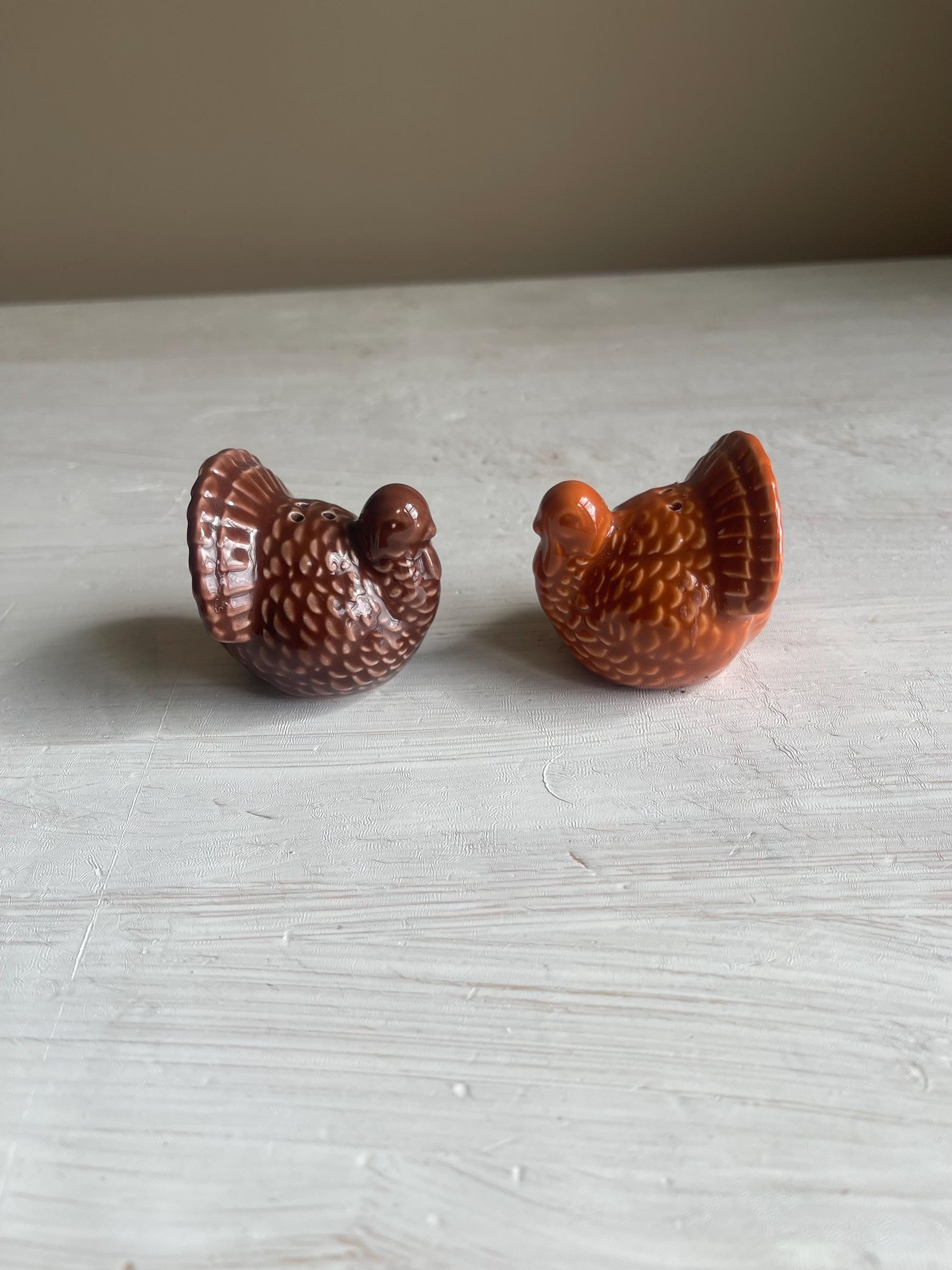 Vintage Thanksgiving Salt & Pepper Shakers | Turkey Salt and Pepper Set