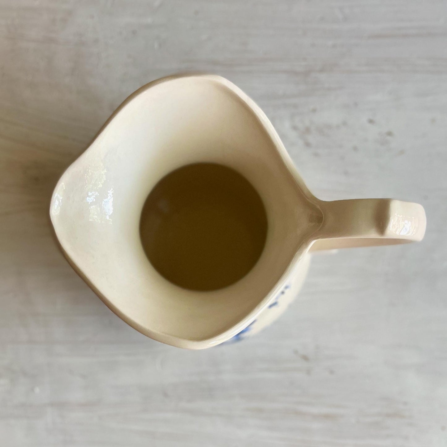 Vintage Pitcher - Blue and White Farmhouse Decor