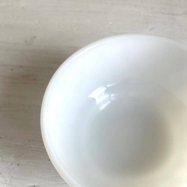 Vintage Fire King Milk Glass Bowl: Kimberly Diamond Pattern