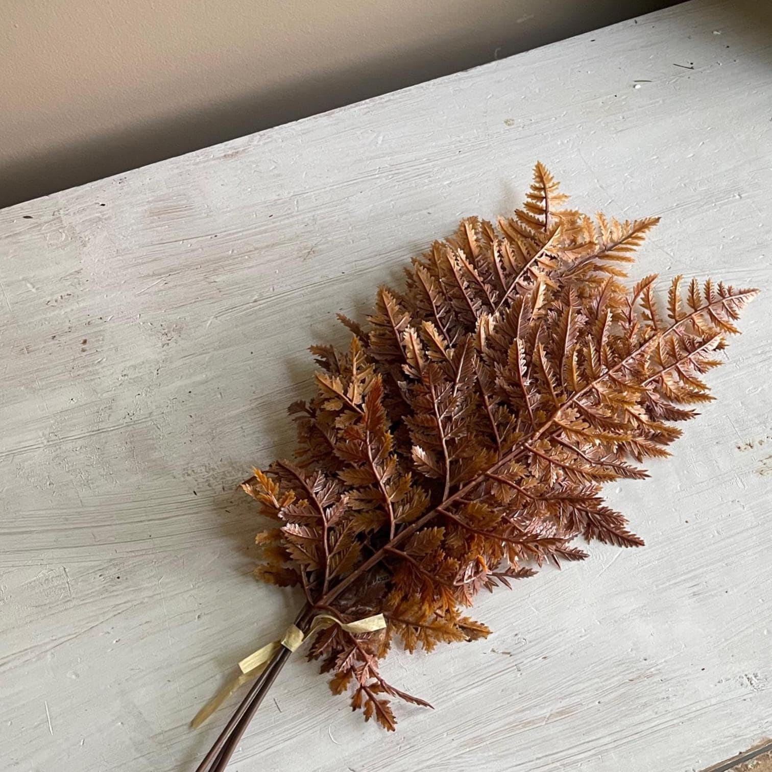 Autumn Fern Bundle | Cinnamon | Fall Greenery | Autumn Wreath Supplies | Faux Brown Fern | Fall Leaves | Fall Decor