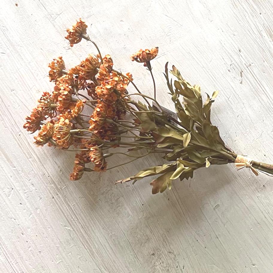 Fennel Flower Bundle 13 Inch | Pumpkin | Fall Floral Filler