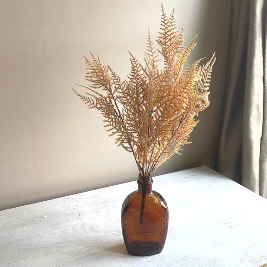 Artificial Fernbank Bush 19" Sandalwood. Fall Faux Greenery. Fall Wreath Supplies. Asparagus Fern. High Quality Foliage. Fall Stems.
