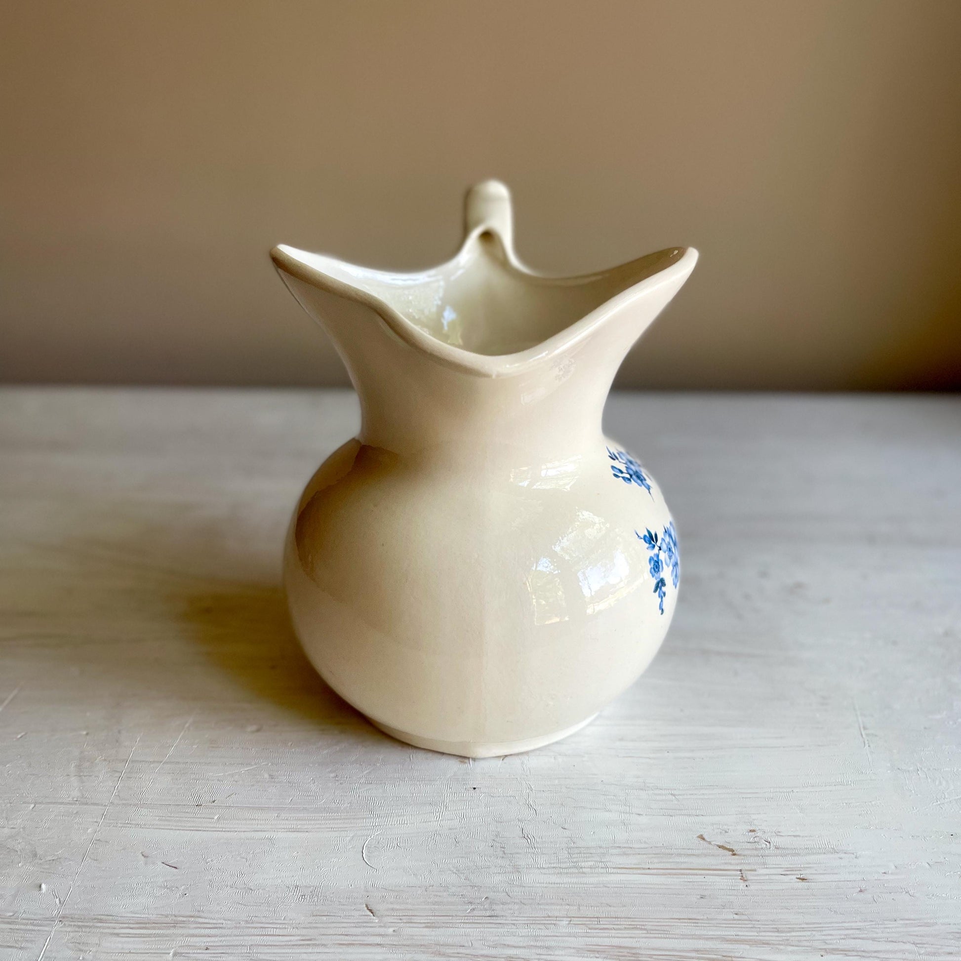 Vintage Pitcher - Blue and White Farmhouse Decor
