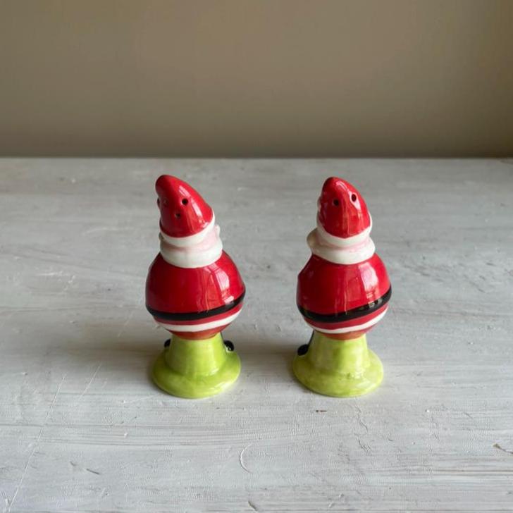 Vintage Santa Salt & Pepper Shakers | Christmas Salt and Pepper Set