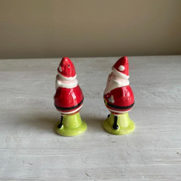 Vintage Santa Salt & Pepper Shakers | Christmas Salt and Pepper Set