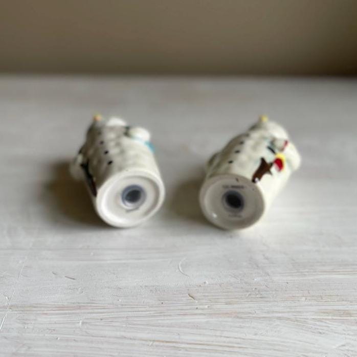 Vintage Snowman Salt & Pepper Shakers | Christmas Salt and Pepper Set
