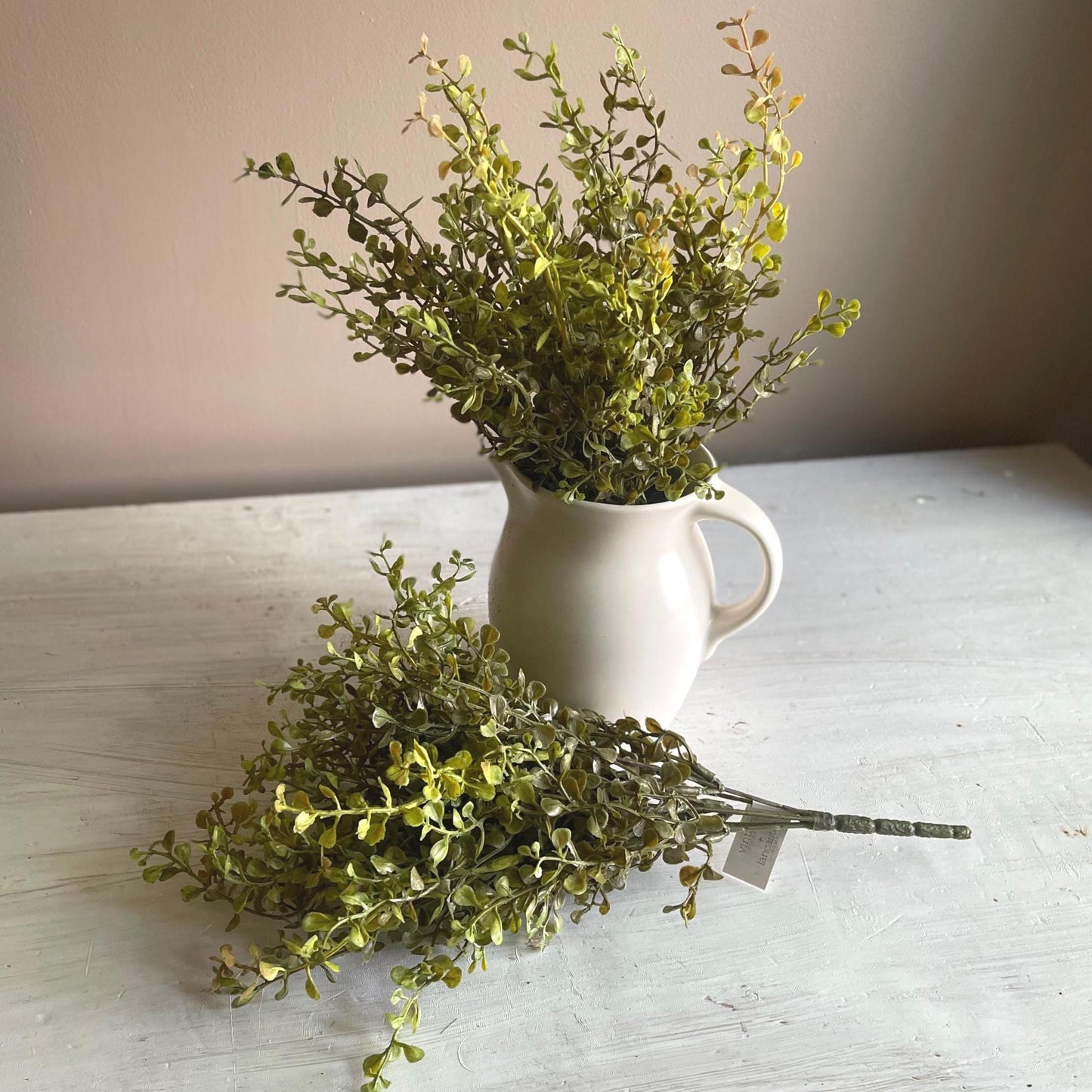 Artificial Baby's Grass Bush Greenery - 14-Inch