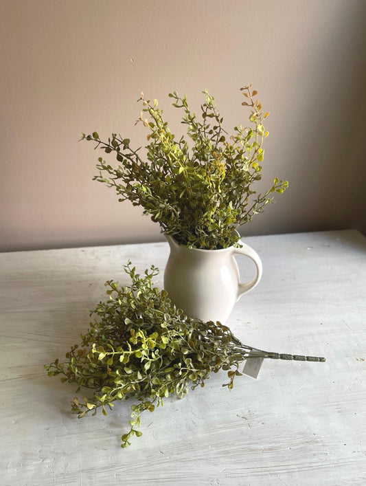 Artificial Baby's Grass Bush Greenery - 14-Inch