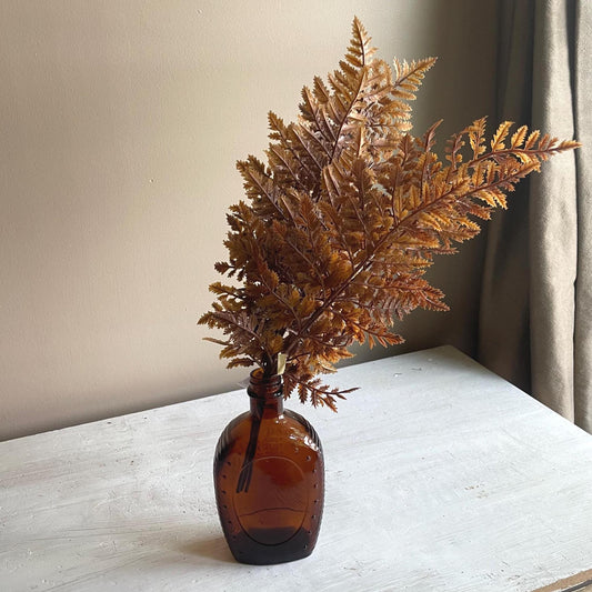 Autumn Fern Bundle | Cinnamon | Fall Greenery | Autumn Wreath Supplies | Faux Brown Fern | Fall Leaves | Fall Decor