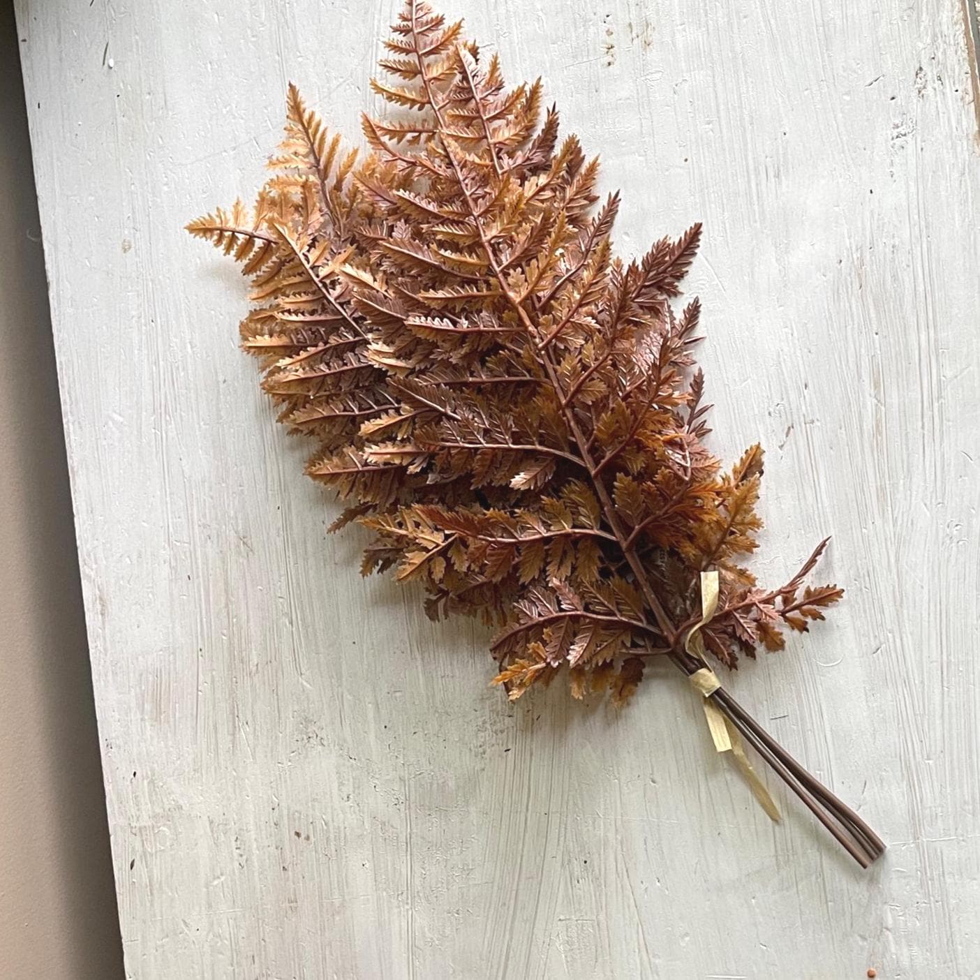 Autumn Fern Bundle | Cinnamon | Fall Greenery | Autumn Wreath Supplies | Faux Brown Fern | Fall Leaves | Fall Decor