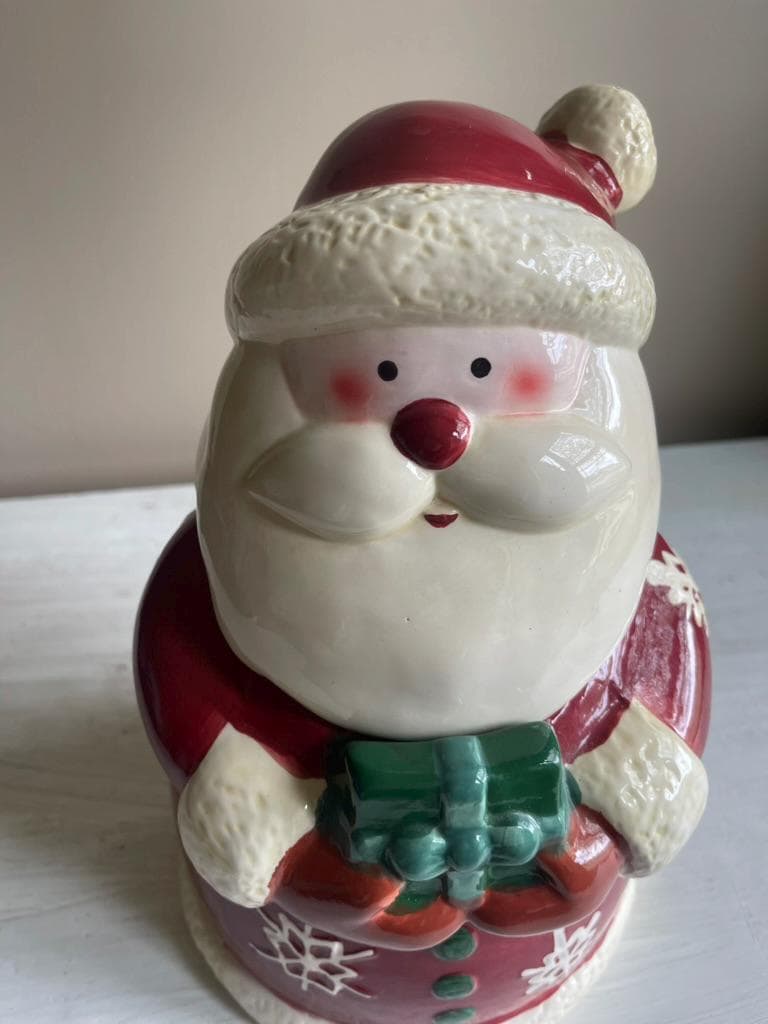 Vintage Santa Claus Cookie Jar | Christmas Cookie Jar | Vintage Christmas | Santa Cookie Jar | Vintage Christmas Cookie Jar | Holiday Decor