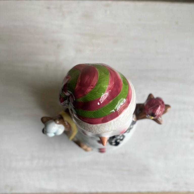 Vintage Snowman Cookie Jar | Christmas Cookie Jar | Vintage Christmas | Snowman Cookie Jar | Vintage Christmas Cookie Jar | Holiday Decor