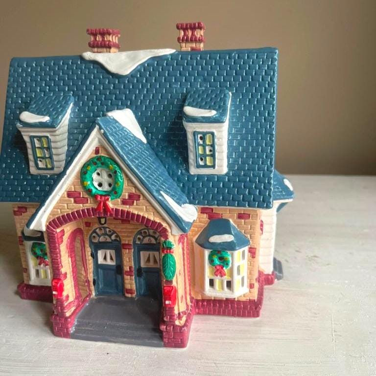 Department 56 Double Bungalow Snow Village 1989 | Department 56 | Christmas Village | Dept 56 Snow Village | Retired Christmas Village House