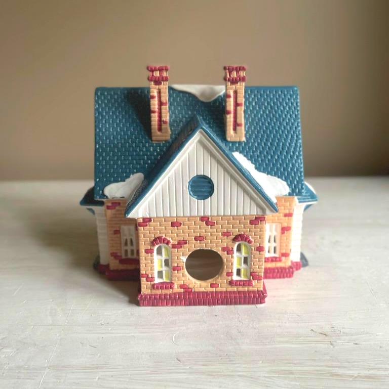 Department 56 Double Bungalow Snow Village 1989 | Department 56 | Christmas Village | Dept 56 Snow Village | Retired Christmas Village House
