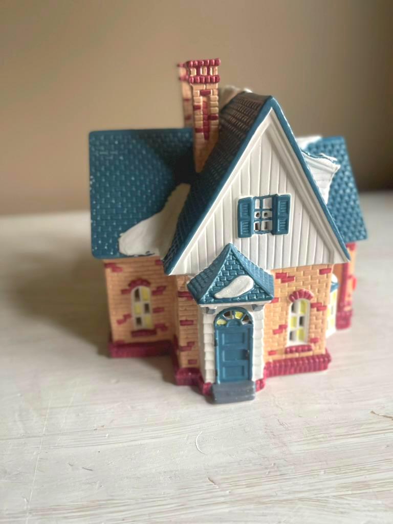 Department 56 Double Bungalow Snow Village 1989 | Department 56 | Christmas Village | Dept 56 Snow Village | Retired Christmas Village House