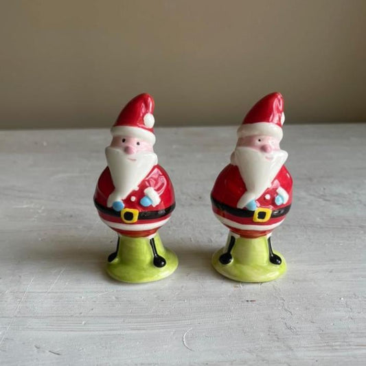 Vintage Santa Salt & Pepper Shakers | Christmas Salt and Pepper Set