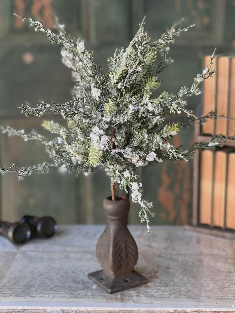 Snow Covered Greens Pick 19 Inch | Prismatic Greens Pick