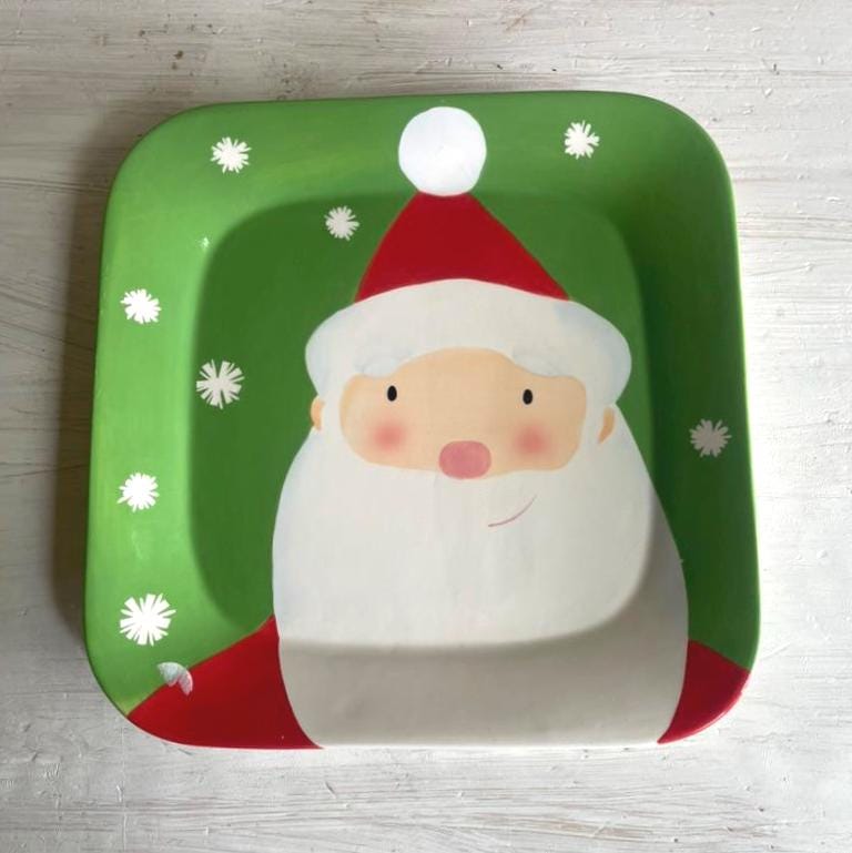 Vintage Santa Cookie Plate | Santa Cookie Plate | Christmas Plates | Vintage Christmas | Santa Cookie Platter | Santa & Co Plate