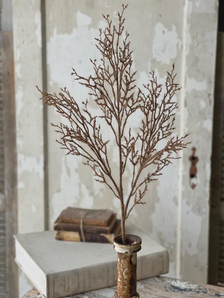 Fall Branch Stem | Flannel Branch Spray 36-Inches | Autumn Wreath Supplies | High Quality Artificial Branch | Fall Artificial Floral