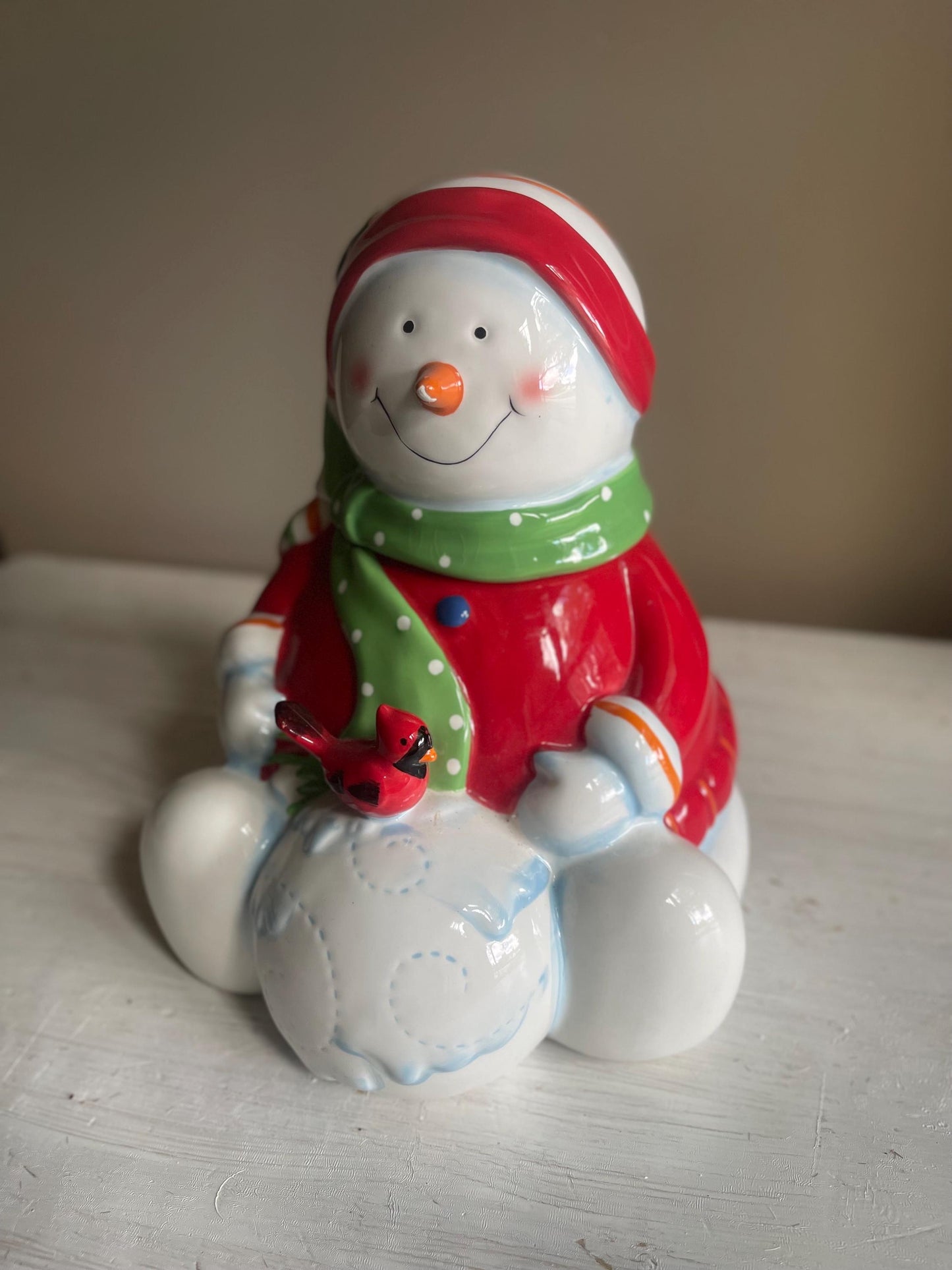 Vintage Snowman Cookie Jar | Christmas Cookie Jar | Vintage Christmas | Snowman Cookie Jar | Vintage Christmas Cookie Jar | Holiday Decor