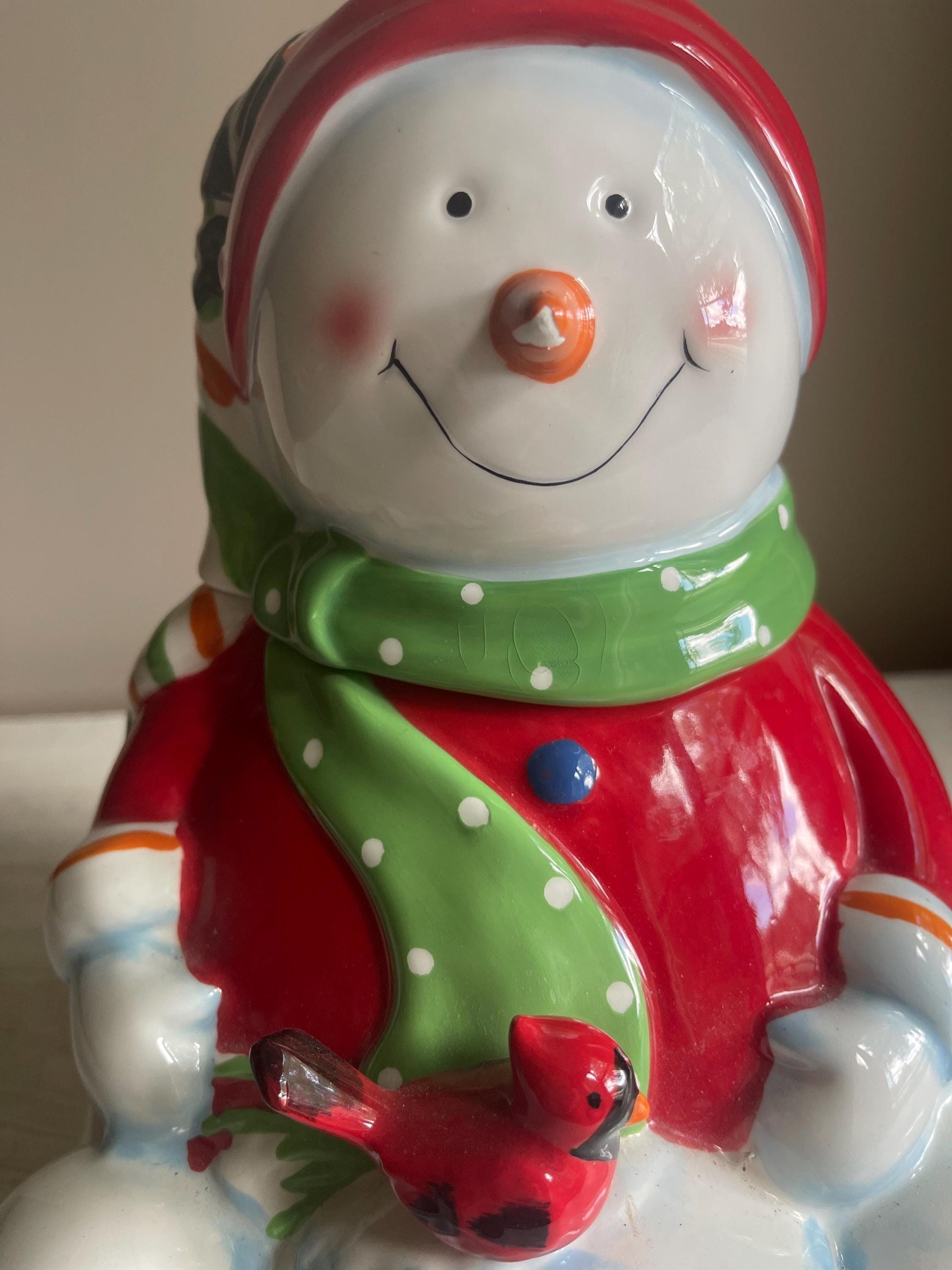 Vintage Snowman Cookie Jar | Christmas Cookie Jar | Vintage Christmas | Snowman Cookie Jar | Vintage Christmas Cookie Jar | Holiday Decor