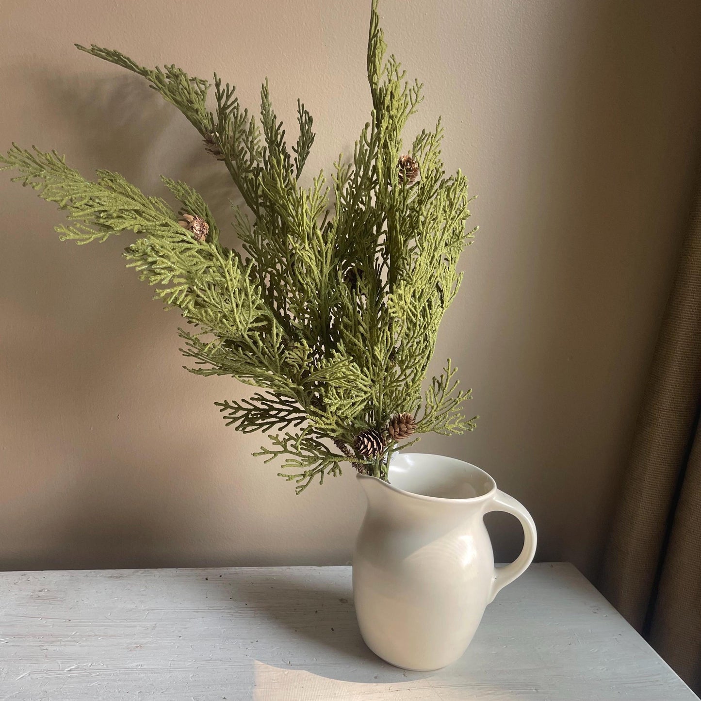 Artificial Cedar Bush | North Rim Hemlock Bush 22 Inch | High Quality Winter Greenery | Christmas Greens | Winter Wreath Supplies