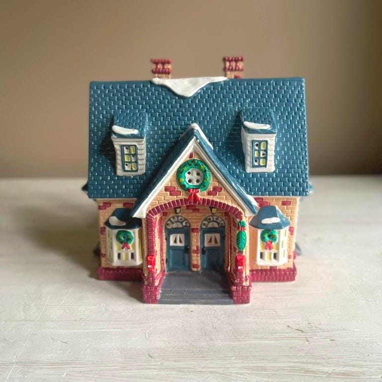 Department 56 Double Bungalow Snow Village 1989 | Department 56 | Christmas Village | Dept 56 Snow Village | Retired Christmas Village House