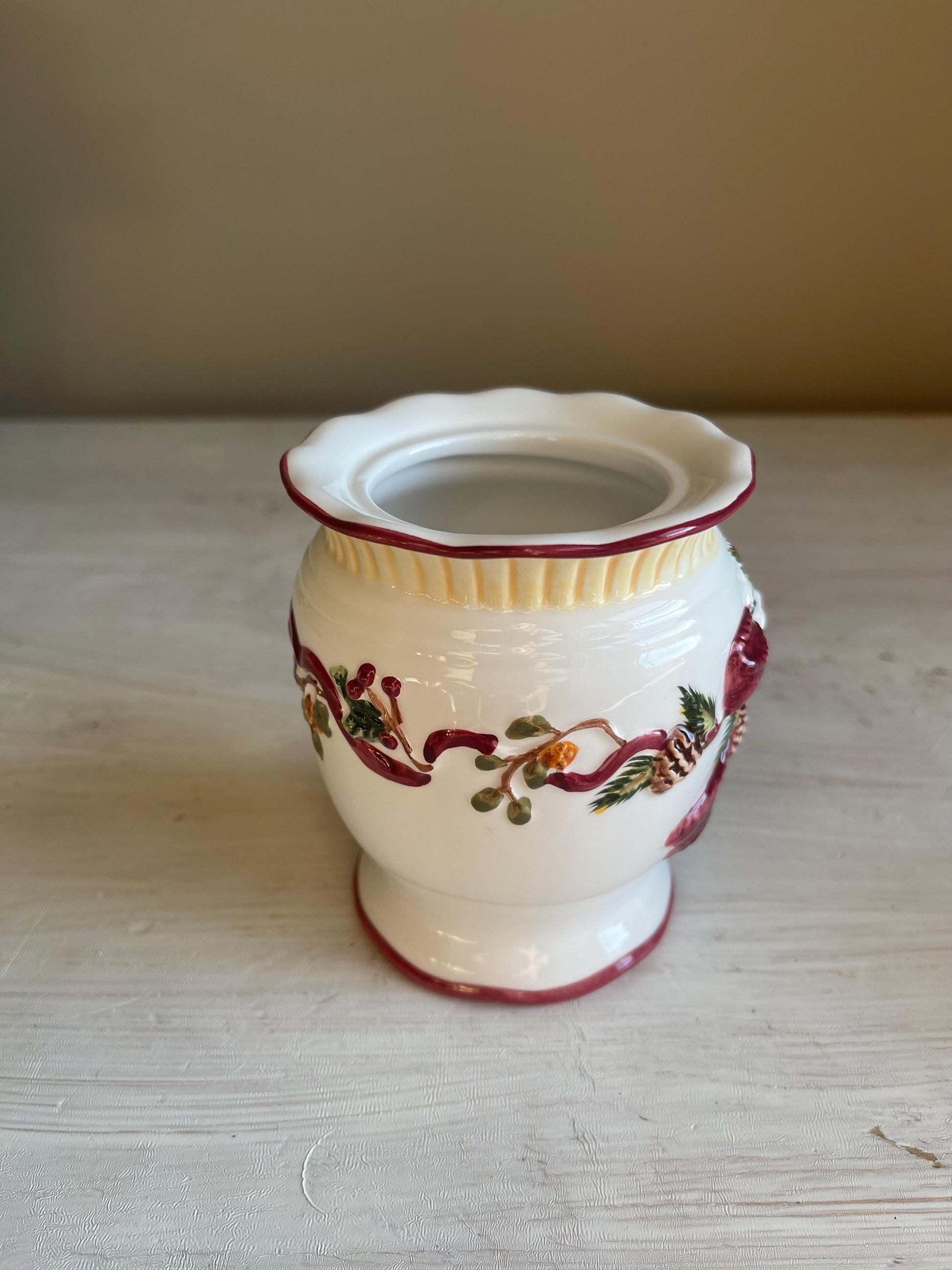 Pine Cone Wreath Cream and Sugar Set | Pine Cone Cream and Sugar Set | Vintage Christmas Cream & Sugar | Holiday Cream and Sugar