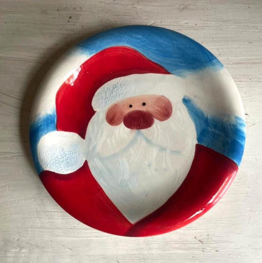 Vintage Santa Cookie Plate| Sakura Santa Cookie Platter | Christmas Plates | Vintage Christmas | Sakura Jolly Santa Cookie Plate