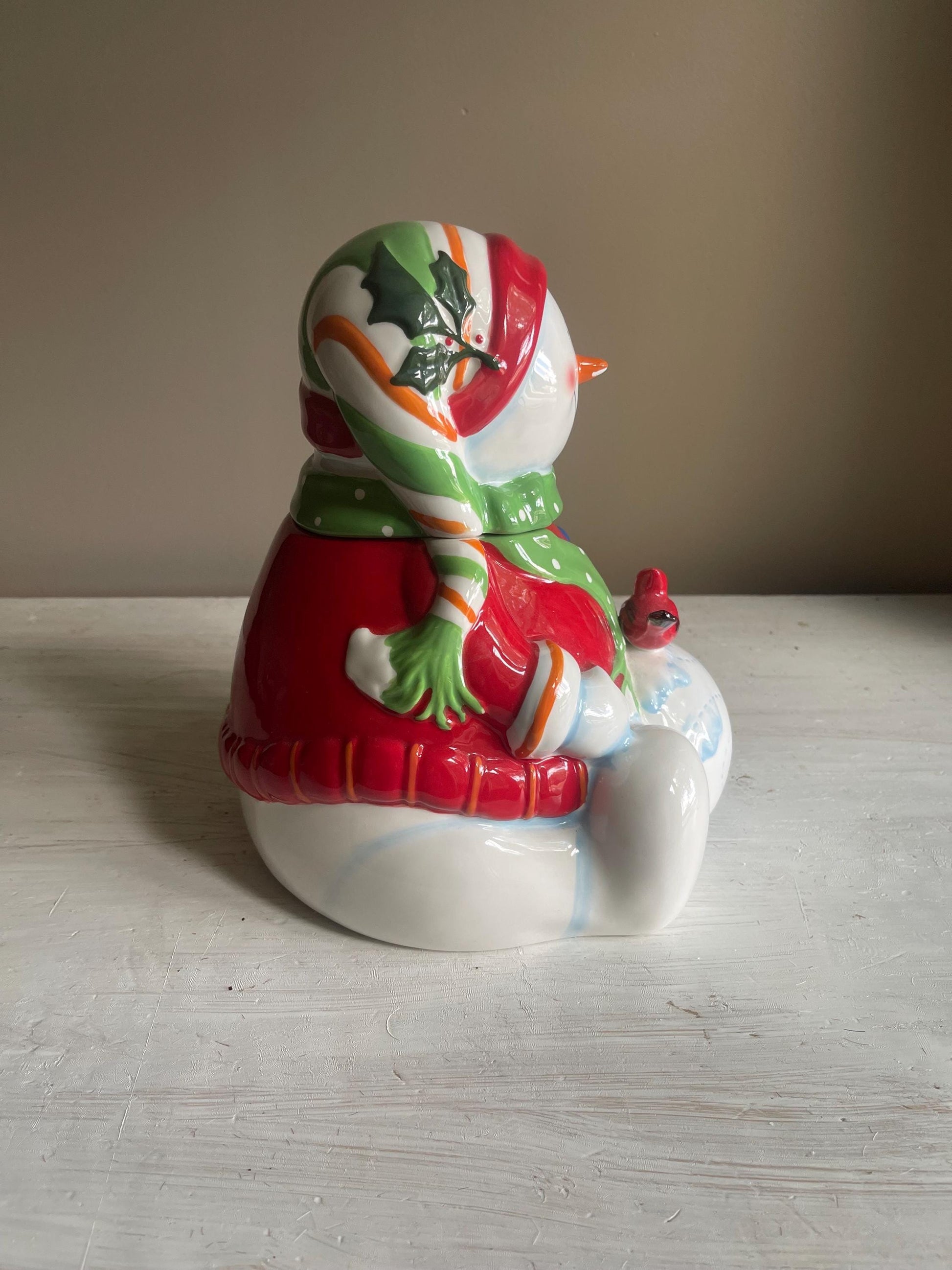Vintage Snowman Cookie Jar | Christmas Cookie Jar | Vintage Christmas | Snowman Cookie Jar | Vintage Christmas Cookie Jar | Holiday Decor