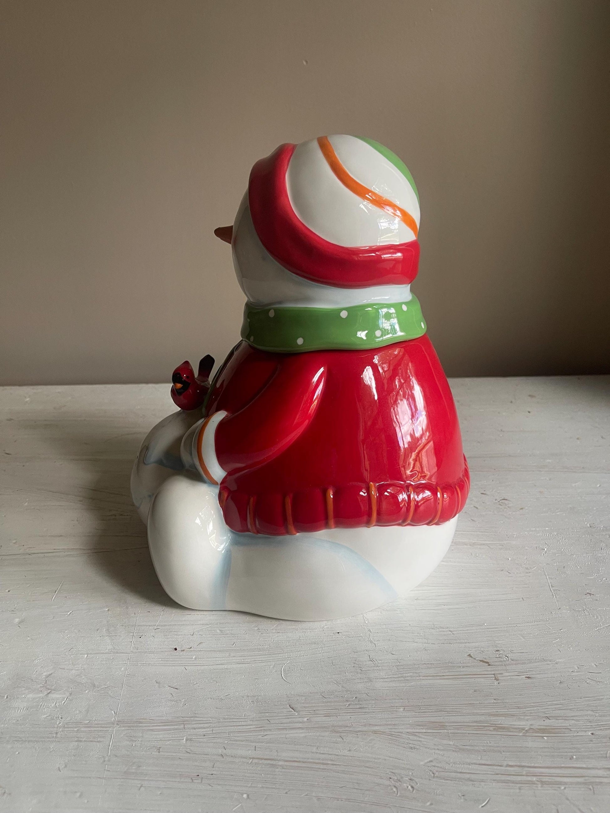 Vintage Snowman Cookie Jar | Christmas Cookie Jar | Vintage Christmas | Snowman Cookie Jar | Vintage Christmas Cookie Jar | Holiday Decor