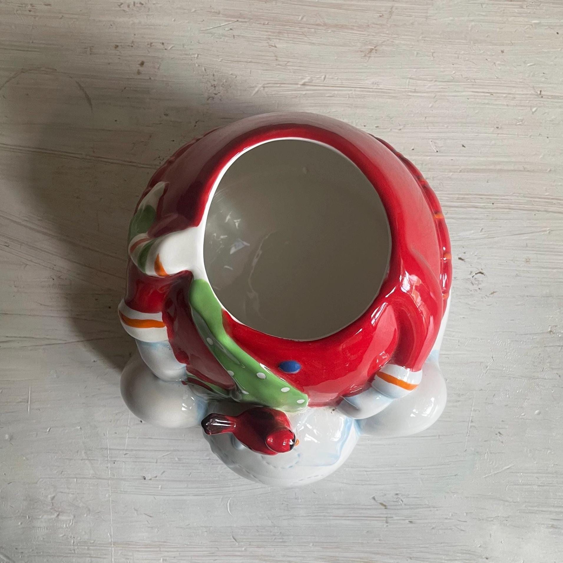 Vintage Snowman Cookie Jar | Christmas Cookie Jar | Vintage Christmas | Snowman Cookie Jar | Vintage Christmas Cookie Jar | Holiday Decor