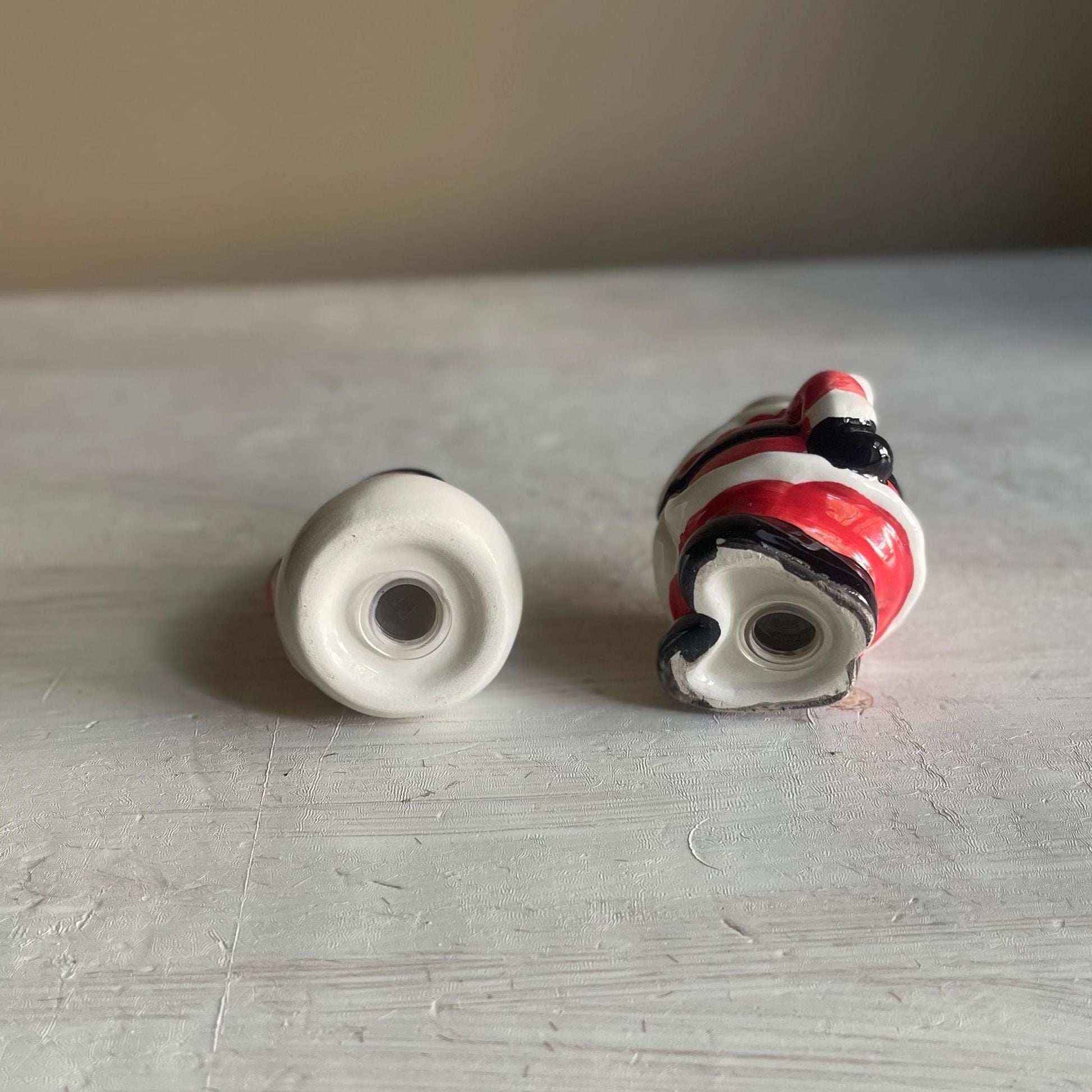 Vintage Santa & Snowman Salt and Pepper Shaker Set | Christmas Salt and Pepper Shaker | Vintage Christmas | Santa | Snowman