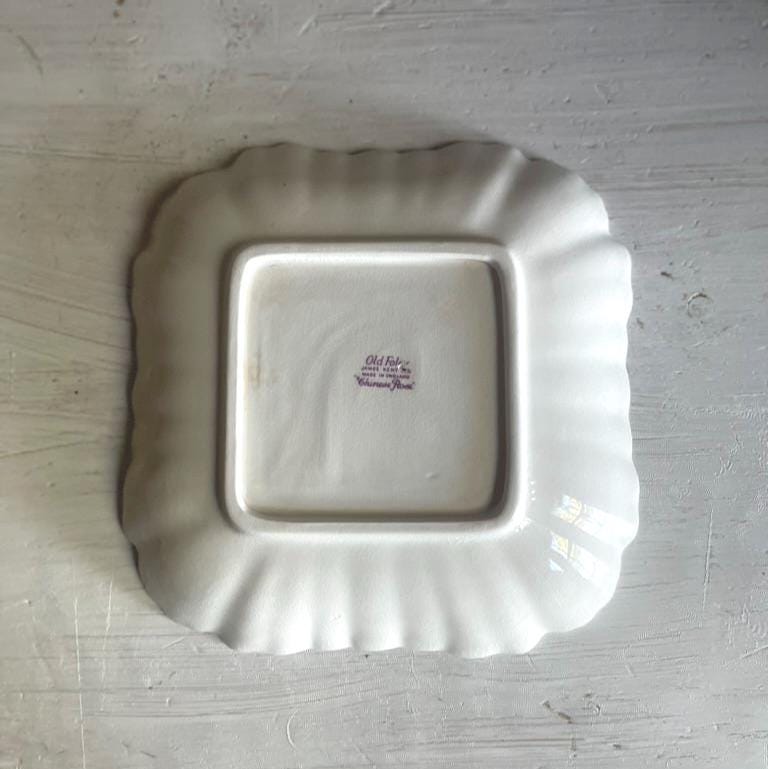 James Kent Old Foley Chinese Rose Square Plate - 7.5 Inches Square
